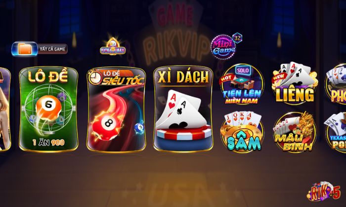 Xì dách Rikvip là trò chơi luôn đứng top đầu tựa game được yêu thích