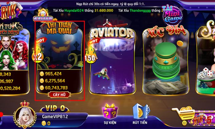 Thị trấn ma quái Rikvip là tựa game được yêu thích hiện nay